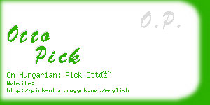 otto pick business card